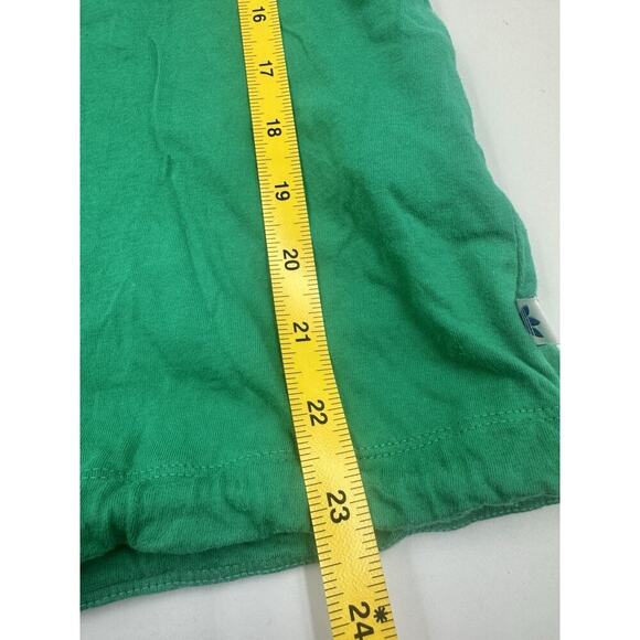Adidas Green & Black Trefoil Logo Drawstring Waist Short Sleeve Tee Size XS - Picture 7 of 7